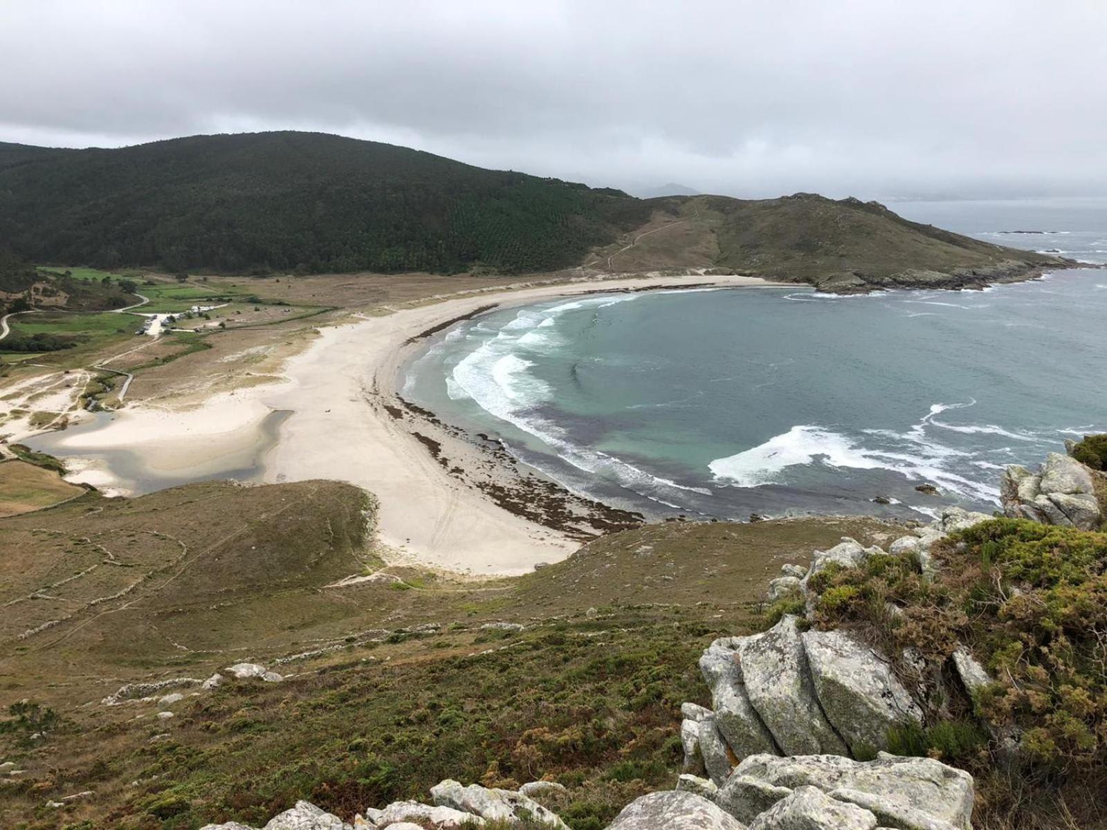 Casa A Pracina, Playa De Soesto Villa Laxe Bagian luar foto